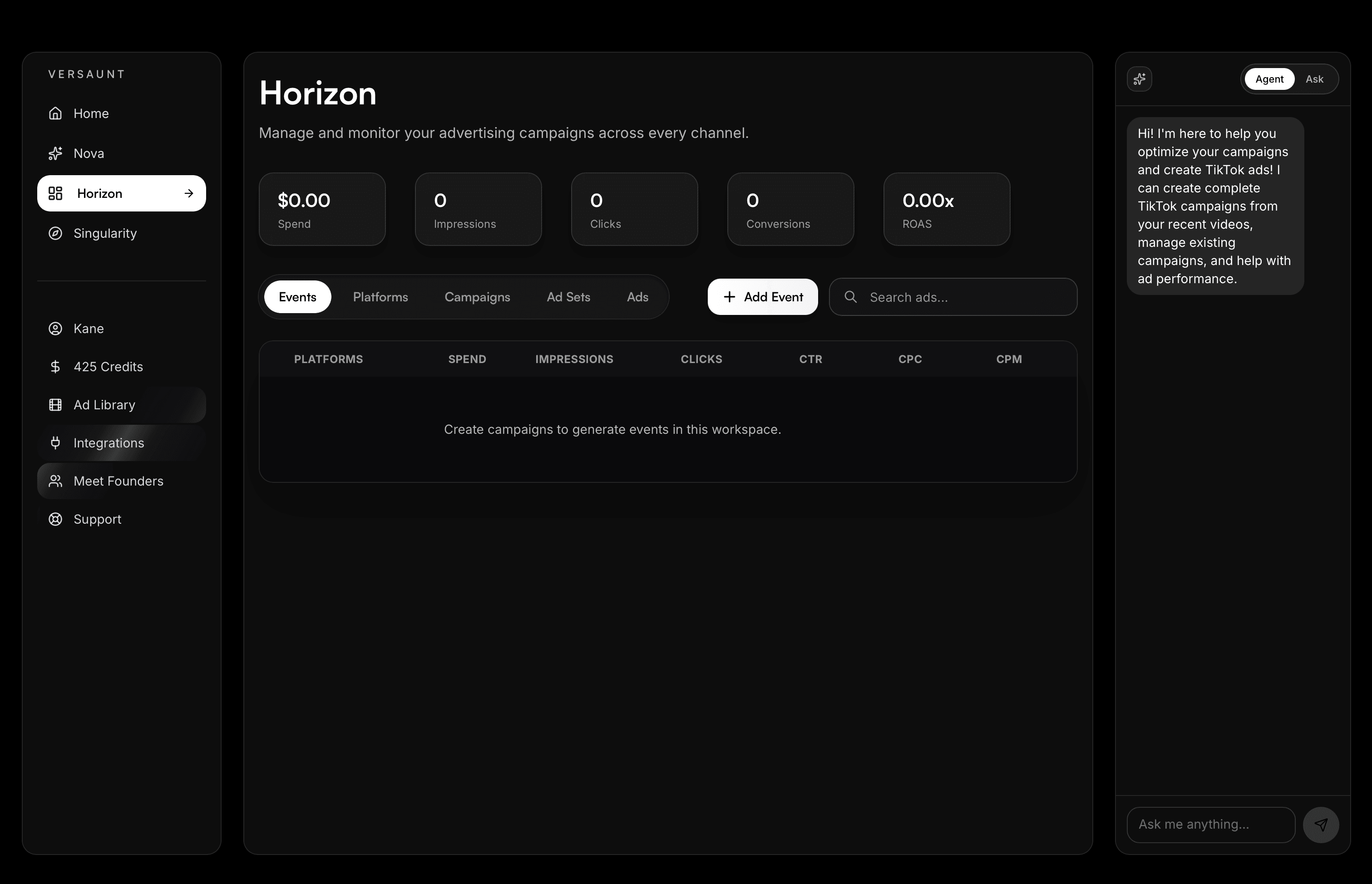 Horizon - Manage and monitor your advertising campaigns