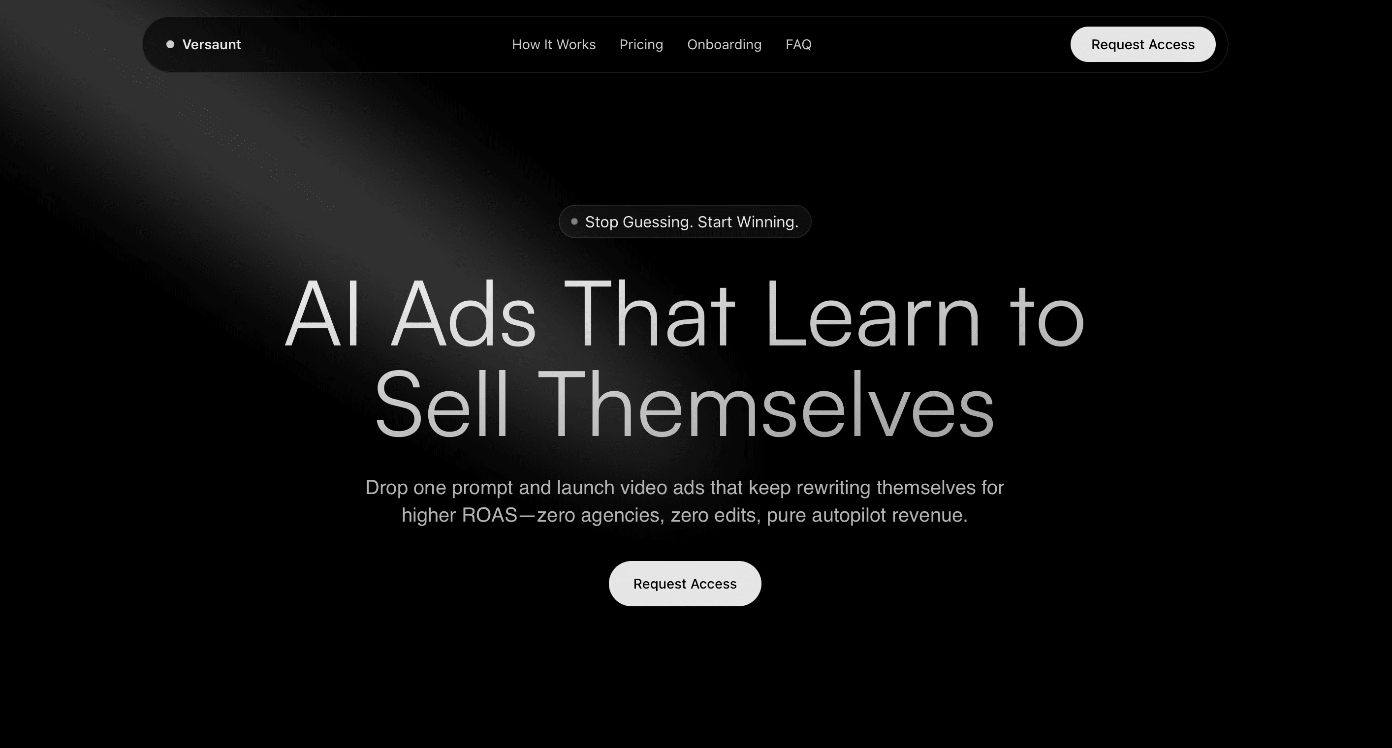 Nova 1.0 Beta landing page